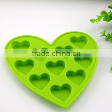 DIY Heart Shape Silicone Cake Decoration Cookie Soap Mold Mould Ice Cube Tray