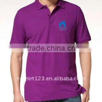 Men's Short Sleeve Polo Shirt with custom embroidery logo