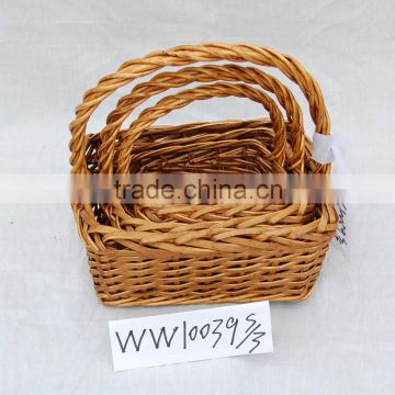 rectangle stock wicker basket