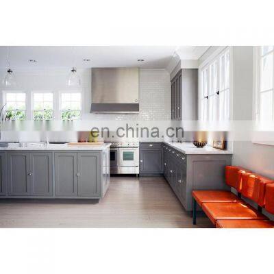 Customized High End Gray Glossy Kitchen Cabinet