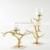 tree branches shape metal candle holder