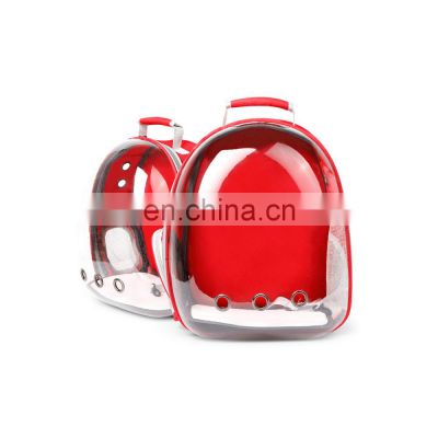 Hot selling custom popular portable foldable large space fashion ventilate backpack tranparan pet