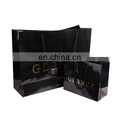 Exquisite eco-friendly clothing  packaging pouch square gift bag  with customizable logo shopping bag paper