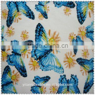 Activity butterfly print stretch fabric