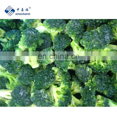 Sinocharm New Crop Season No Worm Fresh Quality Frozen Vegetable Frozen Broccoli Floret With BRC Certificate