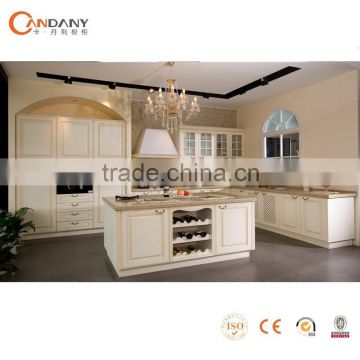 Foshan factory direct partical board kitchen cabinet,kitchen wire basket