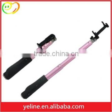 2016 folding silicone metal selfie stick for camera,for phone