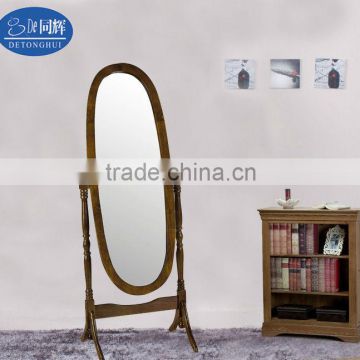 home furniture wood frame floor stand mirror (1312#)