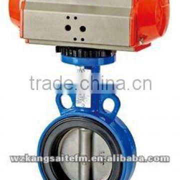 Pneumatic Butterfly Valve (Wafer), air actuated butterfly valve