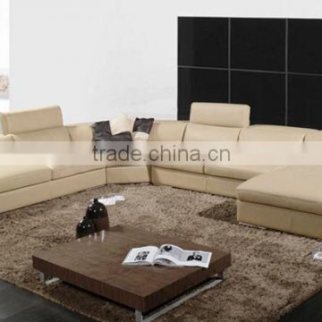 Furniure sofa 2016 New Design modern minimalist corner leather sofa living room furniture sofa Set A002-2
