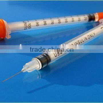 Single Use Disposable Insulin Syringe With Needle