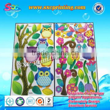 Bright colored 3D wall stickers home decor or room decor 3D wall stickers