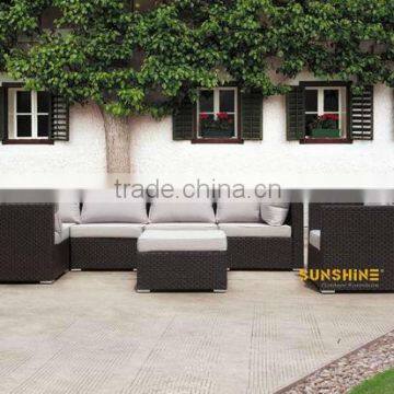 Balcony Modular Rattan corner Sofa with table - sofa sectionals