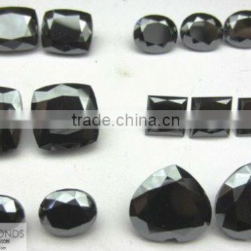 High Quality 5mm to 20 mm Fancy Cut Moissanite Black In pear, oval, cushion and Princess Marquise Cut