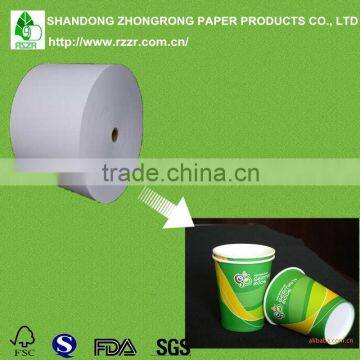 waterproof 210gsm+15gsm PE coated paper for cups