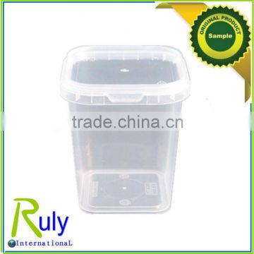 transparent plastic food container