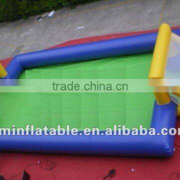 small inflatable soccer pitch