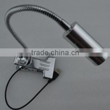 USB CLIPS 1w 3w usb powered flexible led gooseneck clip on lamp light