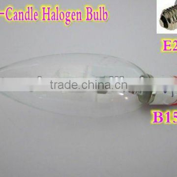 E27&B22 C35 halogen candle light bulbs 18W