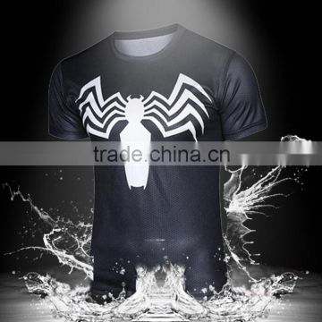 Wholesale 3D Print T-shirt Superhero Sublimation Tops Plus Size N10-15