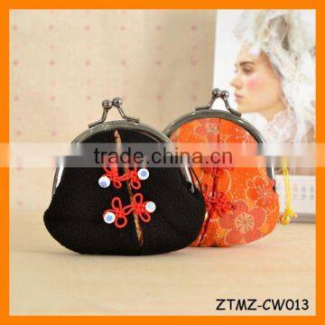 2014 Fashion Lovely Chinese Style Hasp Lucky Cat Coin Wallet Wholesale ZTMZ-CW013