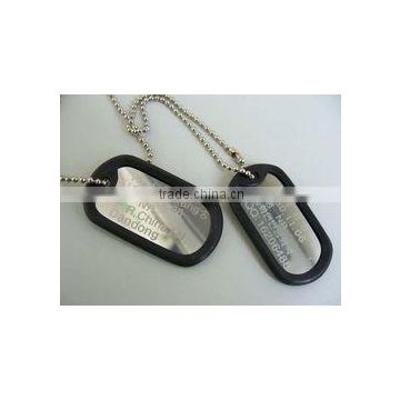 Dog chain gifts of Round Metal Logo stainless steel dog tag with sticker