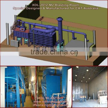 Economical Sand Blasting Room for Steel Plate, Beam & Pipes