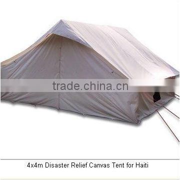4x4m Disaster Relief Canvas Structure Tents for Haiti
