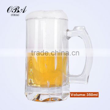 Custom Personalized Cheap Hot Sale High White Material With Handle Beer Glass Mug