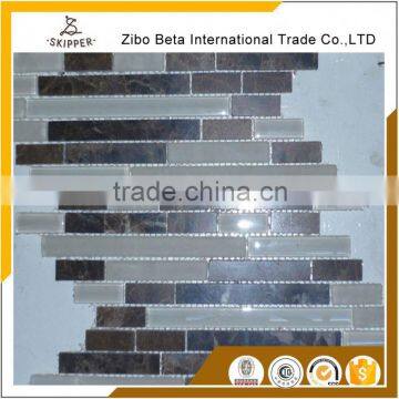 Eco-Friendly Exporter Iridescent Glass Mosaic Tile