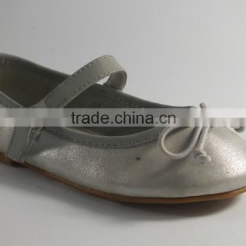 fashion flower girl shoes silver casual shoes