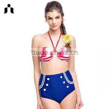 high waist fashion bathing wear 2017