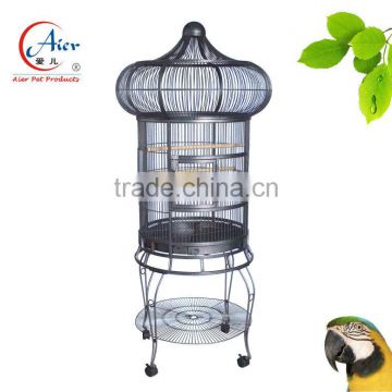 Quality assurance China pet cage metal wire bird cages with plastic tray