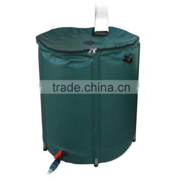 garden pvc rain water barrel, flexible rainwater barrel 250liter