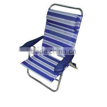 Blue Aluminium Beach Chair with Arm/Folding chair L92003