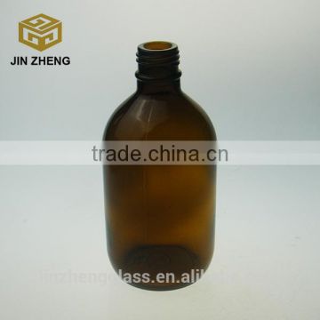 17.5oz Amber Glass Reagent Bottle With plastic lid