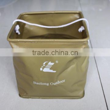 PVC material collapsible water bucket