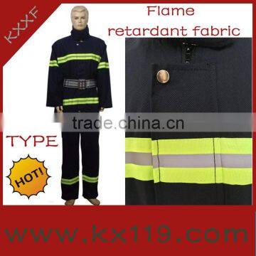 2014 New Product 02 Type Dark Bule fire resistant uniform for fireman