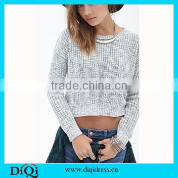 2015 Fashion Long Sleeve Casual Pullovers Women Sweaters Tops Cotton Sweaters For Women Knitwears