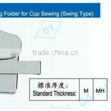 Lining tape attaching folder for cup sewing(swing type) DA YU 415