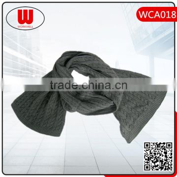 100% jacquard acrylic polyester scarf knitting scarf stretch knit scarf