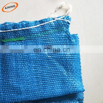 Manufacturer supply HDPE kindling net mesh bag for firewood garlic onions