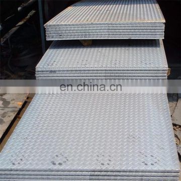 hot rolled A36 S235JR steel checker plate checkered plate price