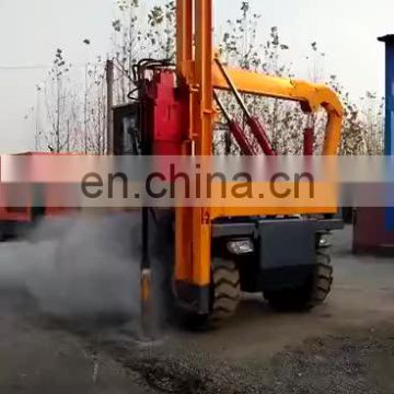 Four-wheel drive vibratory hydraulic hammer pile driver for sale