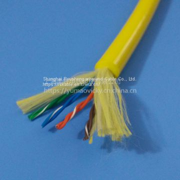 Yellow / Blue Sheath  Rov Cable 1000v Anti-dragging / Acid-base Cable