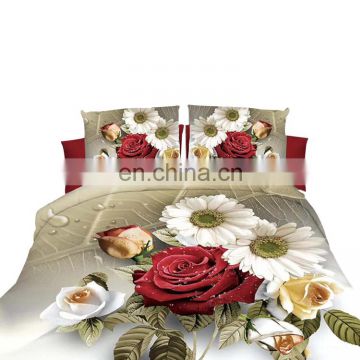High quality 3D twin bedding set design 100% polyester home textile
