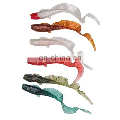 soft silica grub wrom lure bait for fishing tackle 11cm maggot worm baits lure soft baits with circle  tail