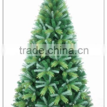 Decorated Live Christmas Trees /PE Mixed PVC Artificial Sprial Christmas Tree