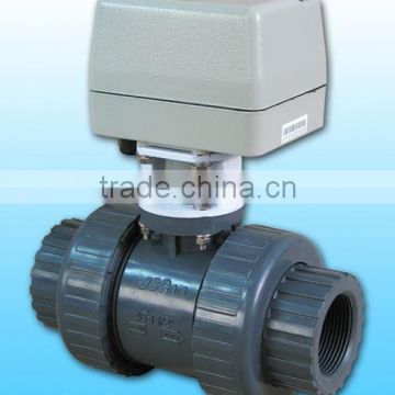 KLD400 2-way Motorized Ball Valve(upvc,cpvc) for automatic control,water treatment, process control, industrial automation