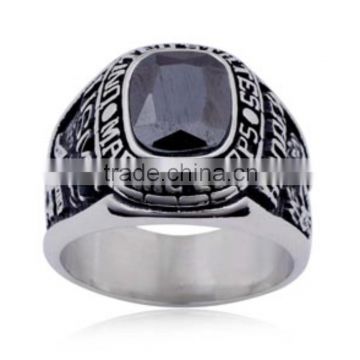 Customized stainless steel military rings jewelry